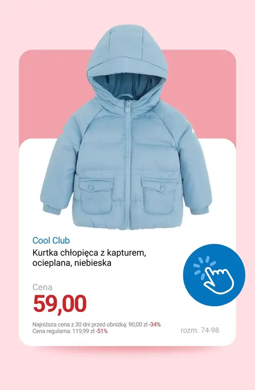 Smyk - gazetka promocyjna Kurtki i płaszcze na wyprzedaży od poniedziałku 22.12  - strona 5