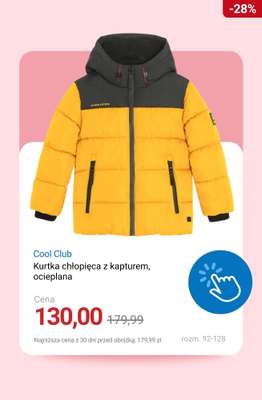 Kurtka narciarska chłopięca z kapturem, ocieplana, mix