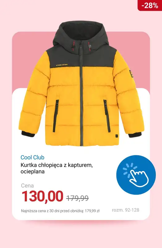 Smyk - gazetka promocyjna Kurtki i płaszcze na wyprzedaży od poniedziałku 22.12  - strona 4