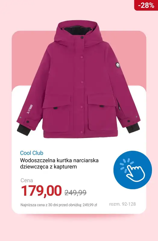 Smyk - gazetka promocyjna Kurtki i płaszcze na wyprzedaży od poniedziałku 22.12  - strona 3