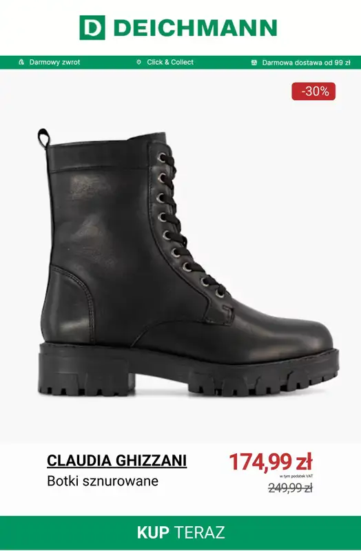 Deichmann - gazetka promocyjna Wyprzedaż botków od poniedziałku 22.12  - strona 8