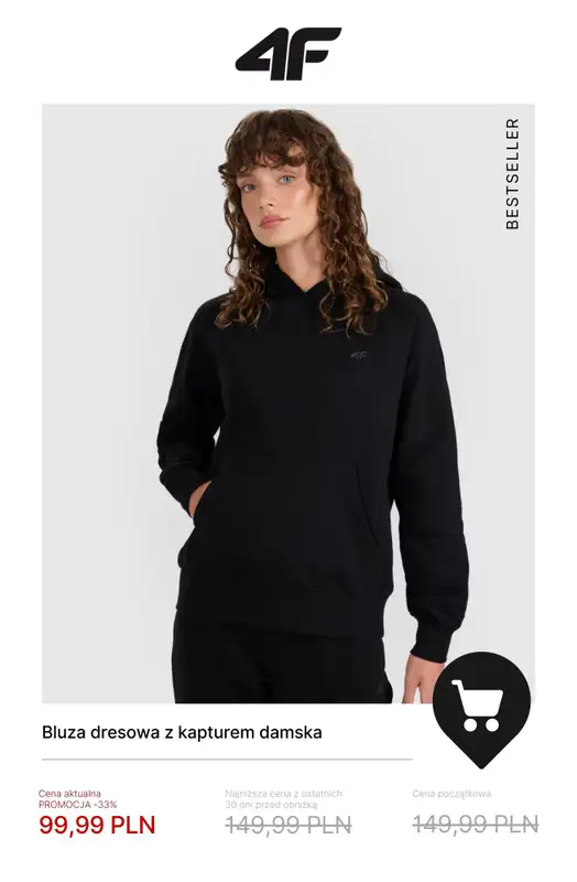 4F - gazetka promocyjna HITY WYPRZEDAŻY! od poniedziałku 22.12  - strona 4