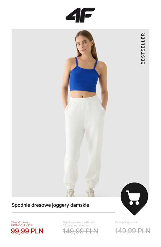 4F - gazetka promocyjna HITY WYPRZEDAŻY! od poniedziałku 22.12  - strona 3