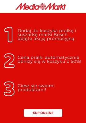 Media Markt - gazetka promocyjna Suszarka Bosch w zestawie z pralką taniej o 50% od poniedziałku 22.12 do środy 31.12 - strona 2