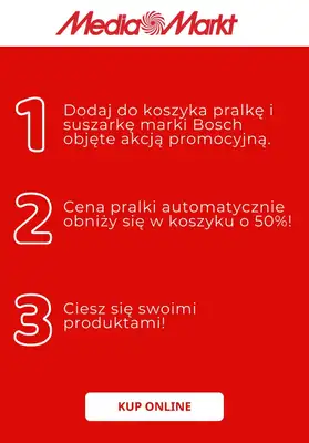 Media Markt - gazetka promocyjna Suszarka Bosch w zestawie z pralką taniej o 50% od poniedziałku 22.12 do środy 31.12 - strona 2