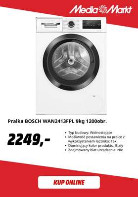 Pralka BOSCH WAN2413FPL 9kg 1200obr.