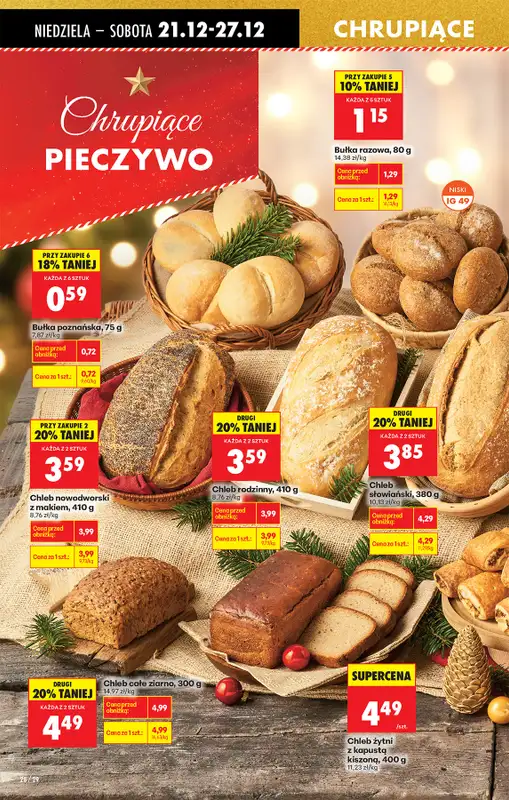 Biedronka - gazetka promocyjna Od niedzieli, Z ladą tradycyjną od niedzieli 21.12 do soboty 27.12 - strona 32