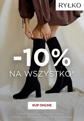 Ryłko - gazetka promocyjna -10% na WSZYSTKO od 249 zł od poniedziałku 22.12 do czwartku 01.01