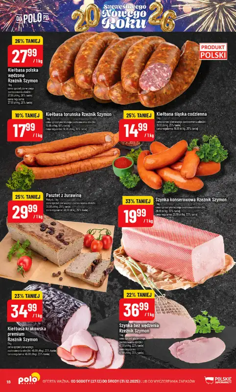 POLOmarket - gazetka promocyjna Gazetka od soboty 27.12 do środy 31.12 - strona 18
