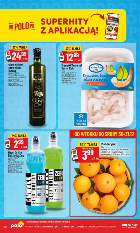 POLOmarket - gazetka promocyjna Gazetka od soboty 27.12 do środy 31.12 - strona 72