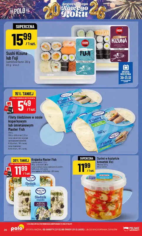 POLOmarket - gazetka promocyjna Gazetka od soboty 27.12 do środy 31.12 - strona 26