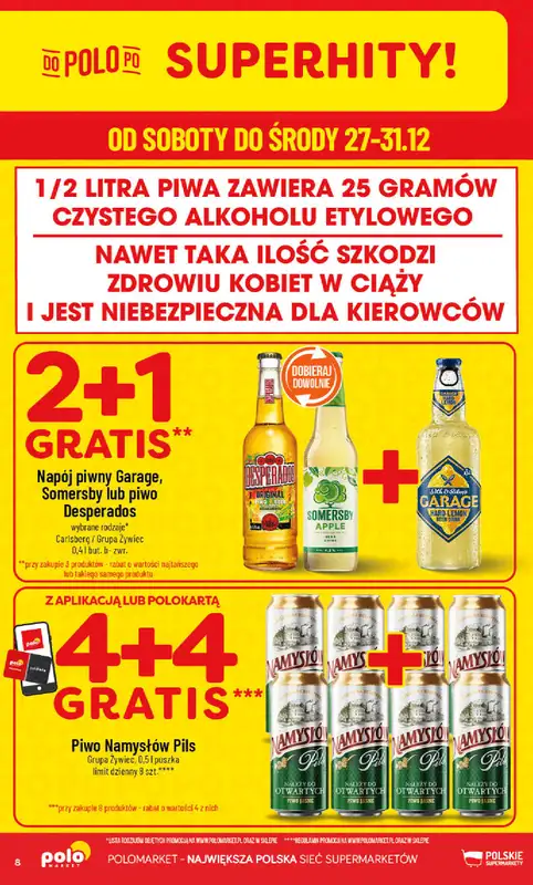 POLOmarket - gazetka promocyjna Gazetka od soboty 27.12 do środy 31.12 - strona 8