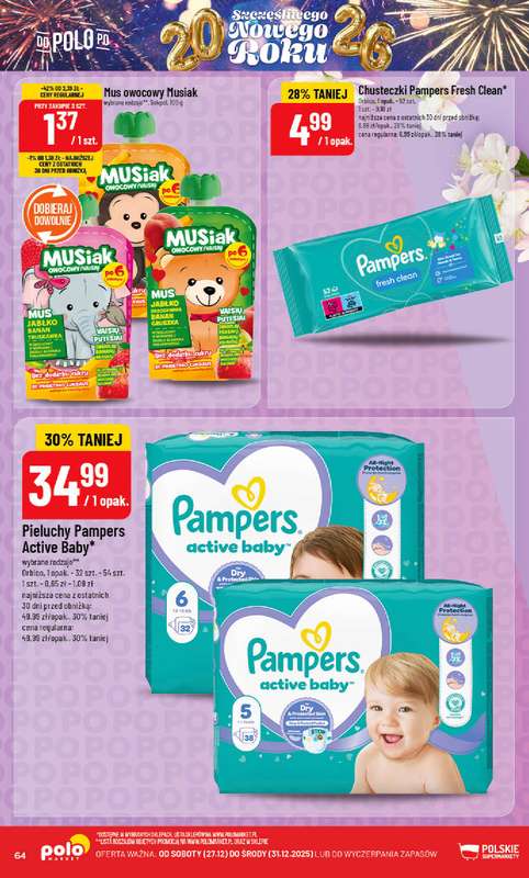 POLOmarket - gazetka promocyjna Gazetka od soboty 27.12 do środy 31.12 - strona 64