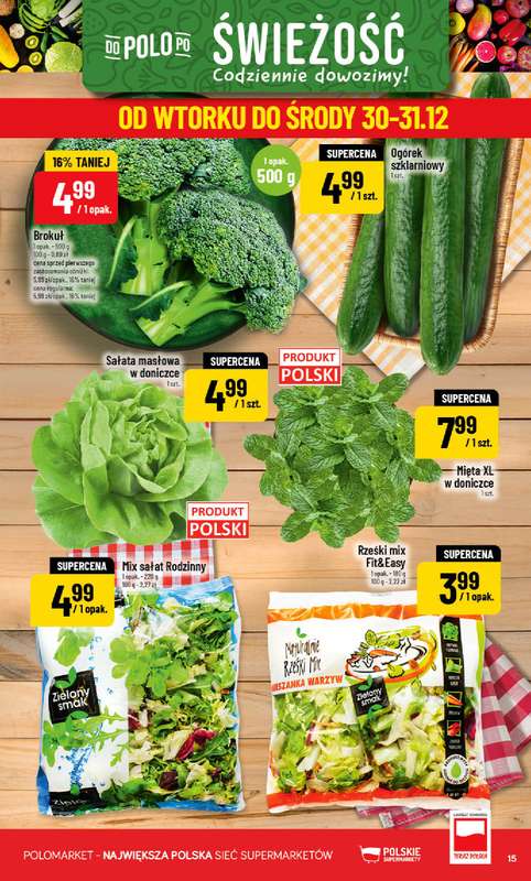 POLOmarket - gazetka promocyjna Gazetka od soboty 27.12 do środy 31.12 - strona 15