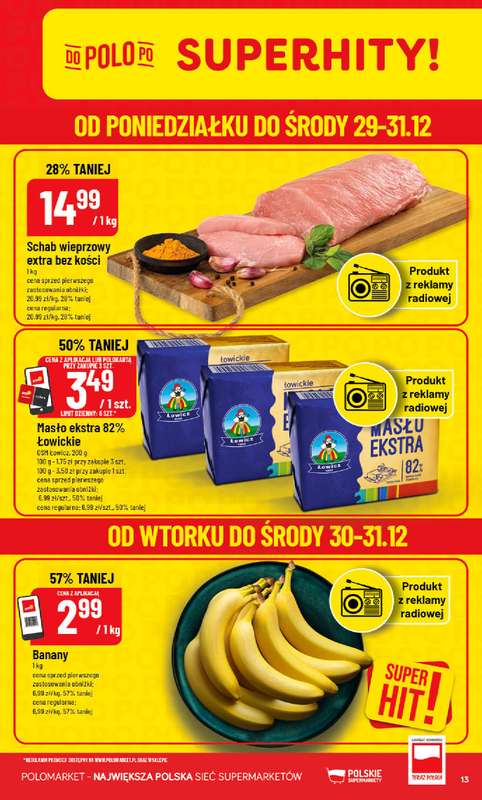 POLOmarket - gazetka promocyjna Gazetka od soboty 27.12 do środy 31.12 - strona 13