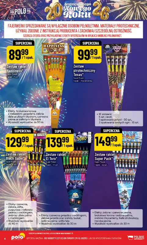 POLOmarket - gazetka promocyjna Gazetka od soboty 27.12 do środy 31.12 - strona 4