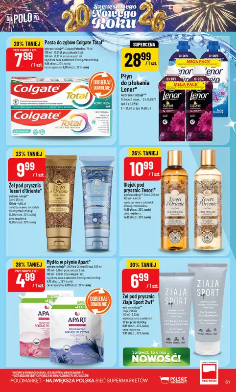 POLOmarket - gazetka promocyjna Gazetka od soboty 27.12 do środy 31.12 - strona 61