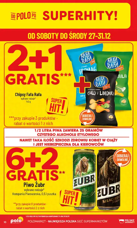 POLOmarket - gazetka promocyjna Gazetka od soboty 27.12 do środy 31.12 - strona 10
