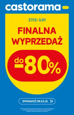 Castorama - gazetka promocyjna Finalna Wyprzedaż od soboty 27.12 do soboty 03.01