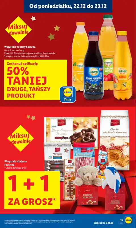 Lidl - gazetka promocyjna Oferta od poniedziałku od poniedziałku 22.12 do wtorku 23.12 - strona 15
