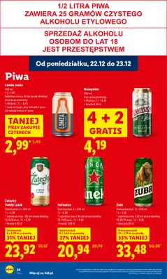 Lidl - gazetka promocyjna Oferta od poniedziałku od poniedziałku 22.12 do wtorku 23.12 - strona 56
