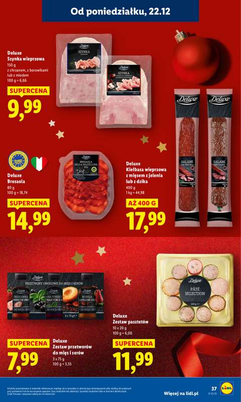 Lidl - gazetka promocyjna Oferta od poniedziałku od poniedziałku 22.12 do wtorku 23.12 - strona 39