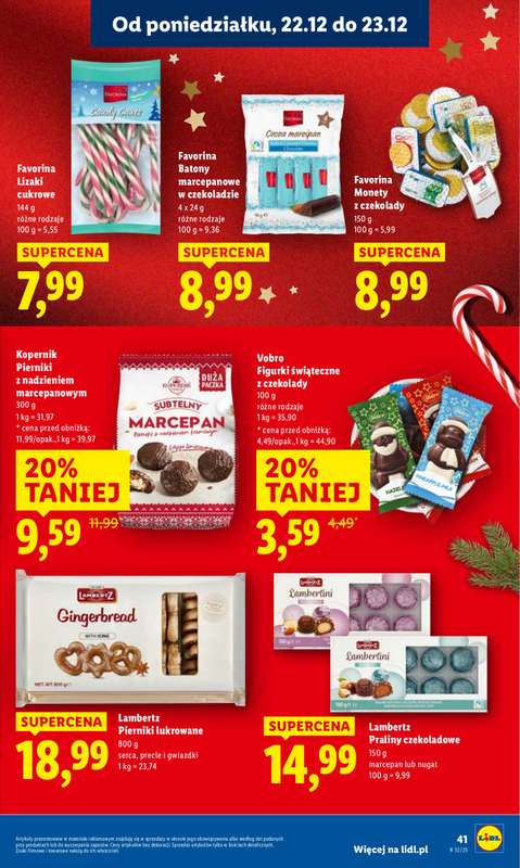 Lidl - gazetka promocyjna Oferta od poniedziałku od poniedziałku 22.12 do wtorku 23.12 - strona 43