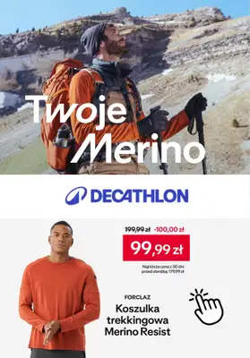 Decathlon - gazetka promocyjna Odzież z wełny merino od poniedziałku 22.12 