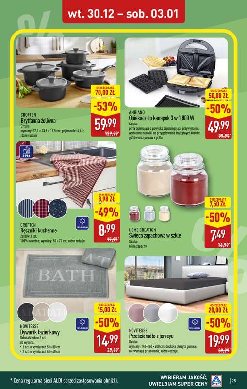 Aldi - gazetka promocyjna PRUSZKÓW: WIELKIE OTWARCIE już we wtorek: 30.12! od wtorku 30.12 do środy 31.12 - strona 25