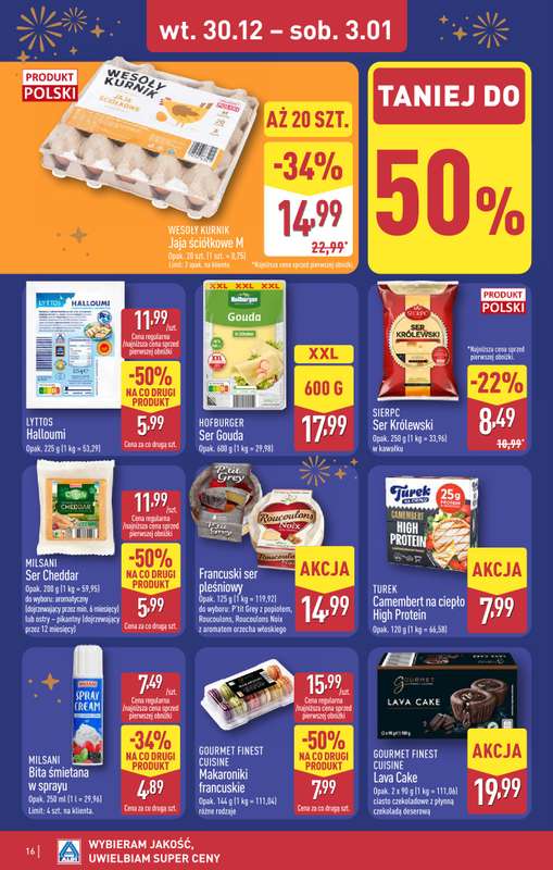 Aldi - gazetka promocyjna PRUSZKÓW: WIELKIE OTWARCIE już we wtorek: 30.12! od wtorku 30.12 do środy 31.12 - strona 16