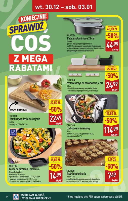 Aldi - gazetka promocyjna PRUSZKÓW: WIELKIE OTWARCIE już we wtorek: 30.12! od wtorku 30.12 do środy 31.12 - strona 24