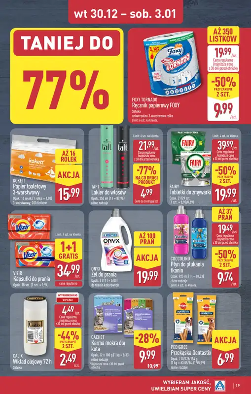 Aldi - gazetka promocyjna PRUSZKÓW: WIELKIE OTWARCIE już we wtorek: 30.12! od wtorku 30.12 do środy 31.12 - strona 19