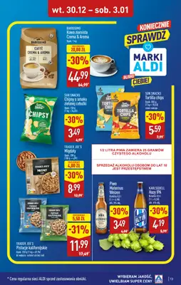 Aldi - gazetka promocyjna ŁÓDŹ: WIELKIE OTWARCIE już we wtorek: 30.12! od wtorku 30.12 do środy 31.12 - strona 13