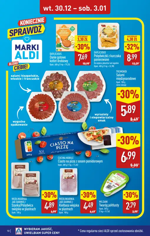 Aldi - gazetka promocyjna ŁÓDŹ: WIELKIE OTWARCIE już we wtorek: 30.12! od wtorku 30.12 do środy 31.12 - strona 10