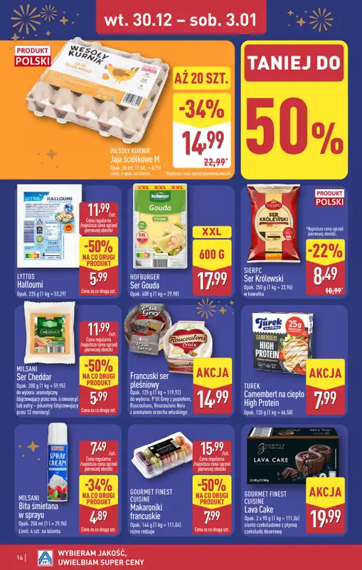 Aldi - gazetka promocyjna ŁÓDŹ: WIELKIE OTWARCIE już we wtorek: 30.12! od wtorku 30.12 do środy 31.12 - strona 16