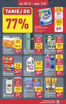 Aldi - gazetka promocyjna ŁÓDŹ: WIELKIE OTWARCIE już we wtorek: 30.12! od wtorku 30.12 do środy 31.12 - strona 19