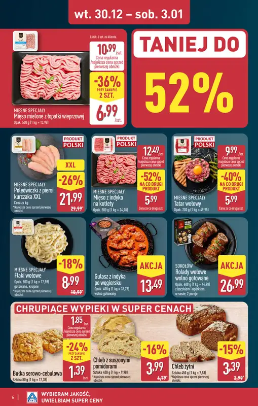 Aldi - gazetka promocyjna ŁÓDŹ: WIELKIE OTWARCIE już we wtorek: 30.12! od wtorku 30.12 do środy 31.12 - strona 6