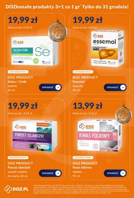 DOZ.PL - gazetka promocyjna DOZkonałe produkty 3+1 za 1 gr od wtorku 23.12 do środy 31.12 - strona 4