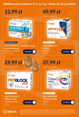 DOZ.PL - gazetka promocyjna DOZkonałe produkty 3+1 za 1 gr od wtorku 23.12 do środy 31.12 - strona 5
