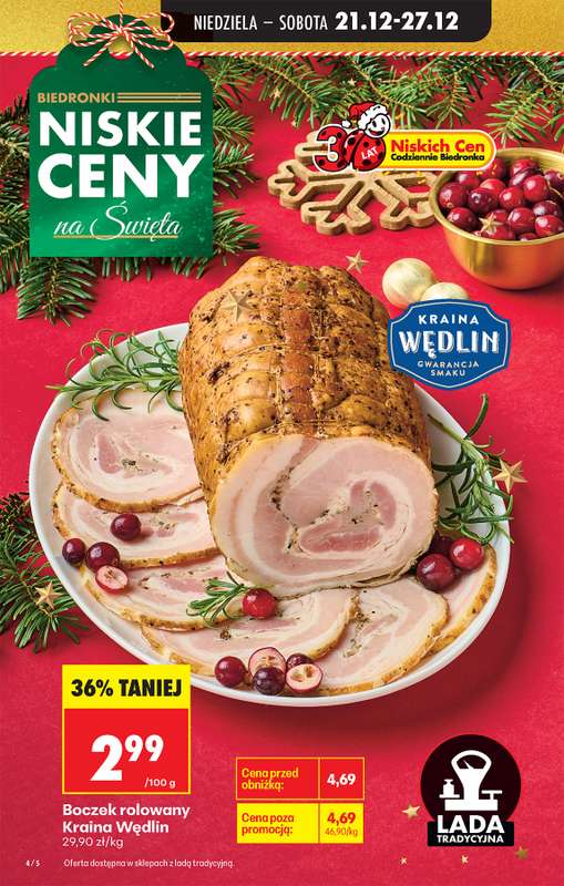 Biedronka - gazetka promocyjna Od niedzieli, Z ladą tradycyjną od niedzieli 21.12 do soboty 27.12 - strona 10