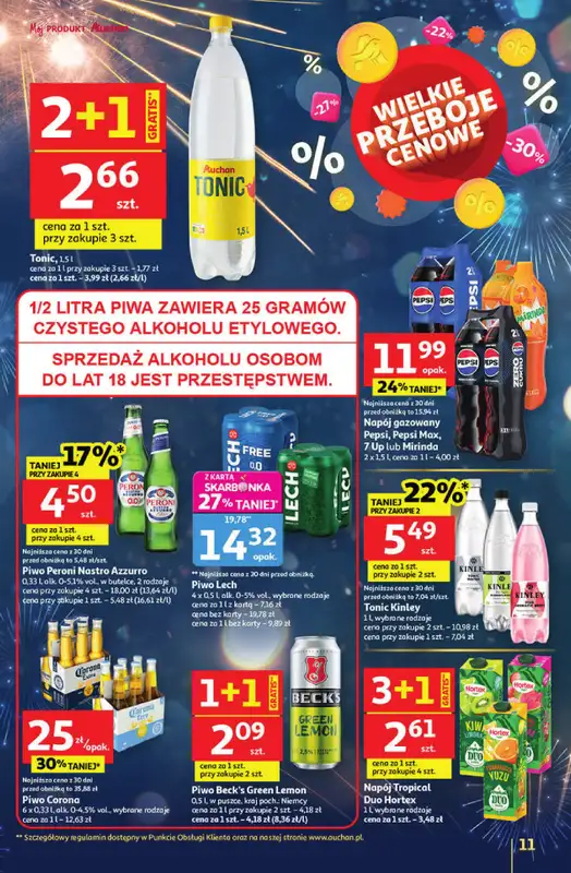 Auchan - gazetka promocyjna Gazetka Sylwestrowe Okazje od soboty 27.12 do środy 31.12 - strona 11