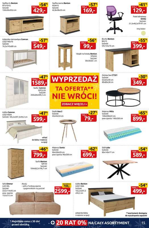 Black Red White - gazetka promocyjna Zimowa wyprzedaż do -60% od środy 24.12 do niedzieli 11.01 - strona 15