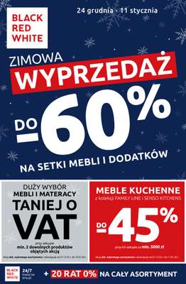 Black Red White - gazetka promocyjna Zimowa wyprzedaż do -60% od środy 24.12 do niedzieli 11.01