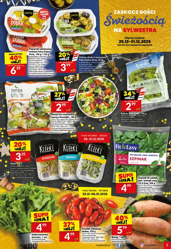 Twój Market - gazetka promocyjna Gazetka od poniedziałku 29.12 do wtorku 06.01 - strona 5