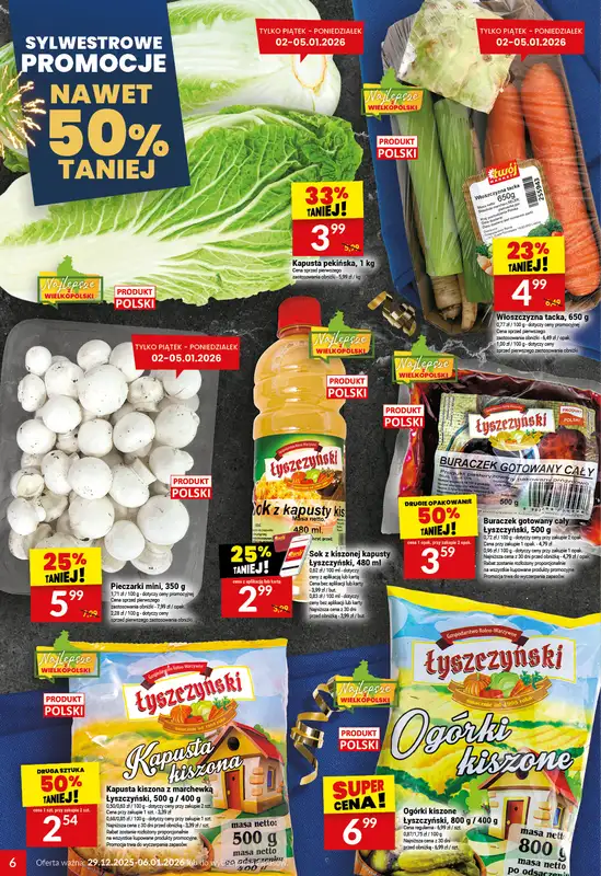 Twój Market - gazetka promocyjna Gazetka od poniedziałku 29.12 do wtorku 06.01 - strona 6
