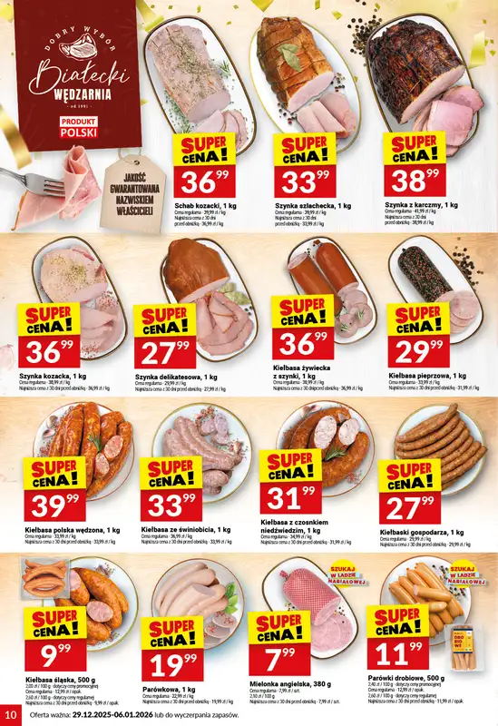 Twój Market - gazetka promocyjna Gazetka od poniedziałku 29.12 do wtorku 06.01 - strona 10