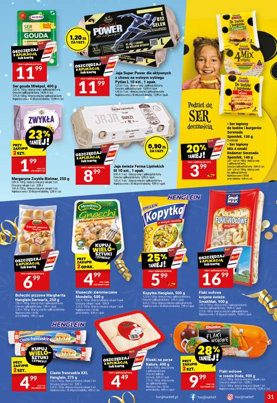 Twój Market - gazetka promocyjna Gazetka od poniedziałku 29.12 do wtorku 06.01 - strona 31