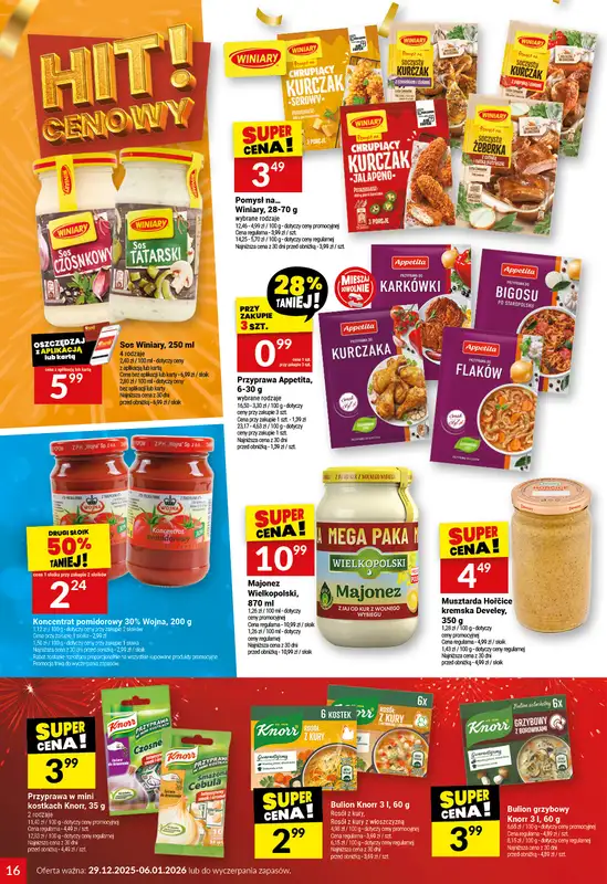Twój Market - gazetka promocyjna Gazetka od poniedziałku 29.12 do wtorku 06.01 - strona 16