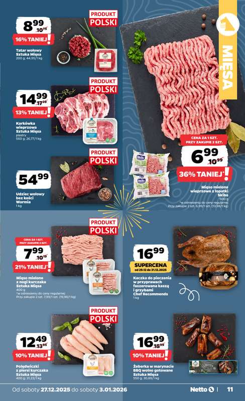 Netto - gazetka promocyjna Gazetka Spożywcza od soboty 27.12 do soboty 03.01 - strona 11