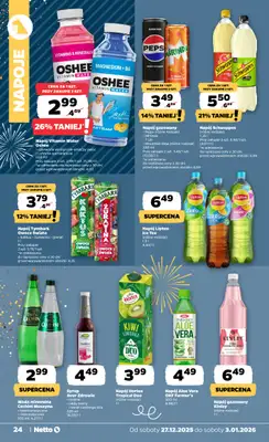 Netto - gazetka promocyjna Gazetka Spożywcza od soboty 27.12 do soboty 03.01 - strona 24